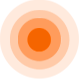 Brand element of multiple orange circles radiating outward.  